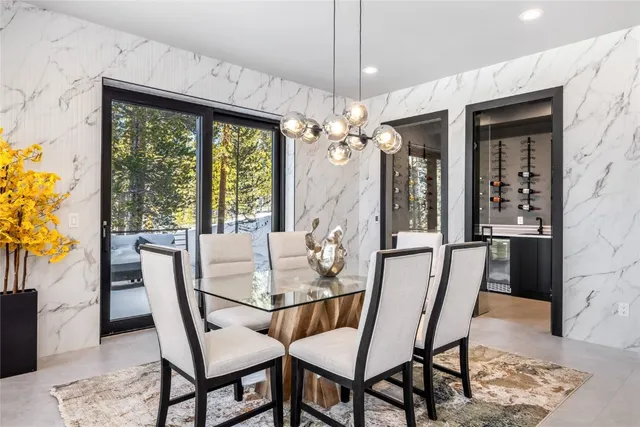 a view of a balcony with chairs