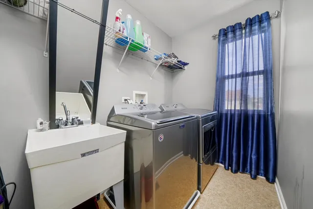 a room with storage and utility