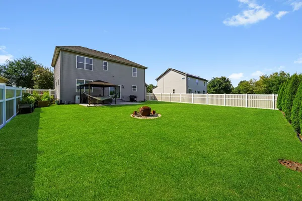a house view with a garden space