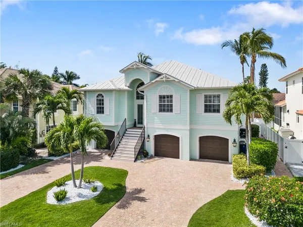 a house with a garden in front of it