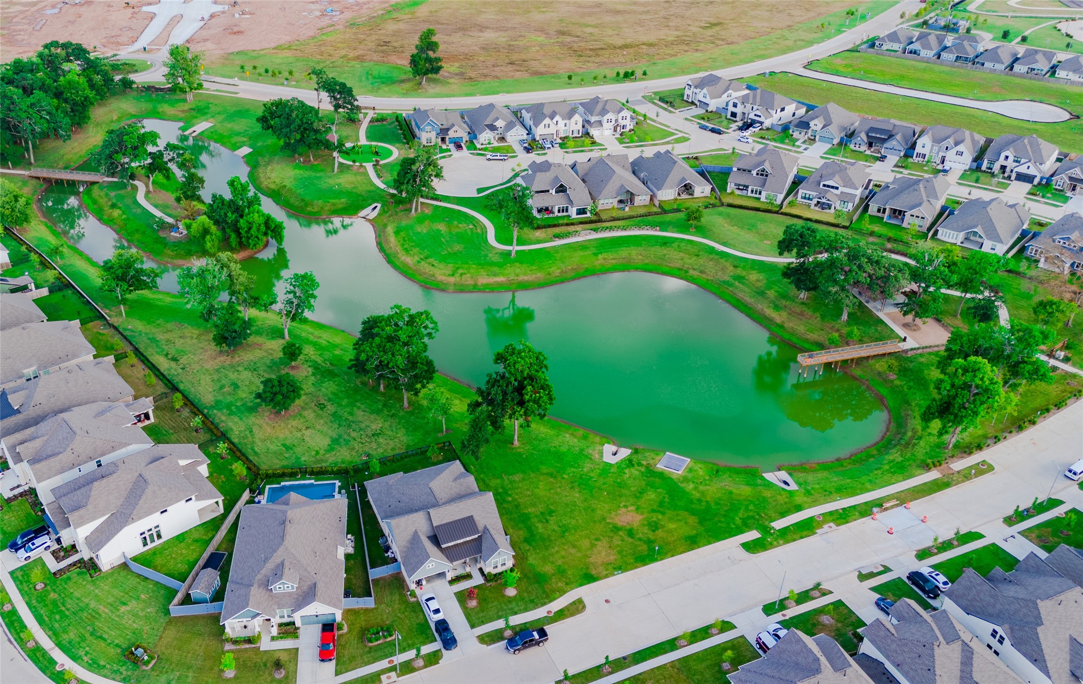 8327 Threadfin Way Fulshear, TX 77441 - Photo 34 of 40 Bird Eye View