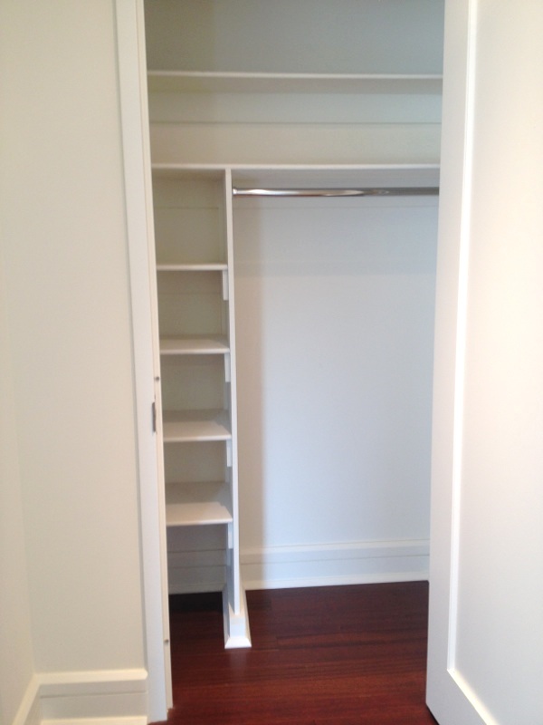 60 Riverside Boulevard, Unit 810 Manhattan, NY 10069 - Photo 5 of 11 a view of walk in closet with empty racks
