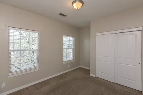 a backyard of a house