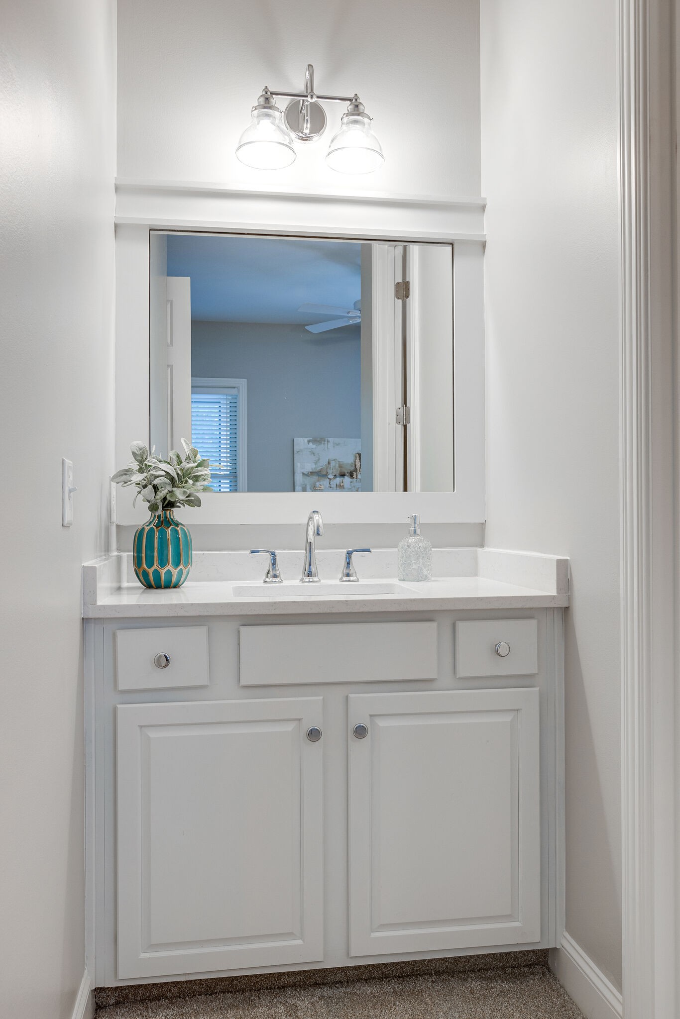 1327 Cottingham Drive Franklin, TN 37067 - Photo 40 of 70 a bathroom with a sink vanity and mirror