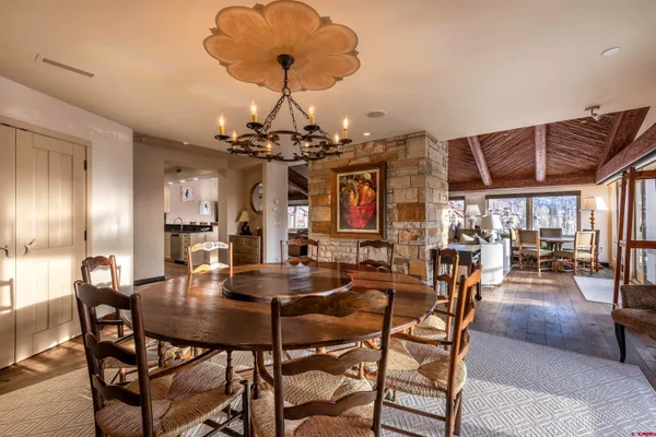 a view of a chairs and table on the terrace