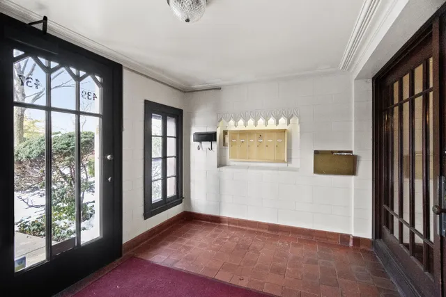 a view of an front door