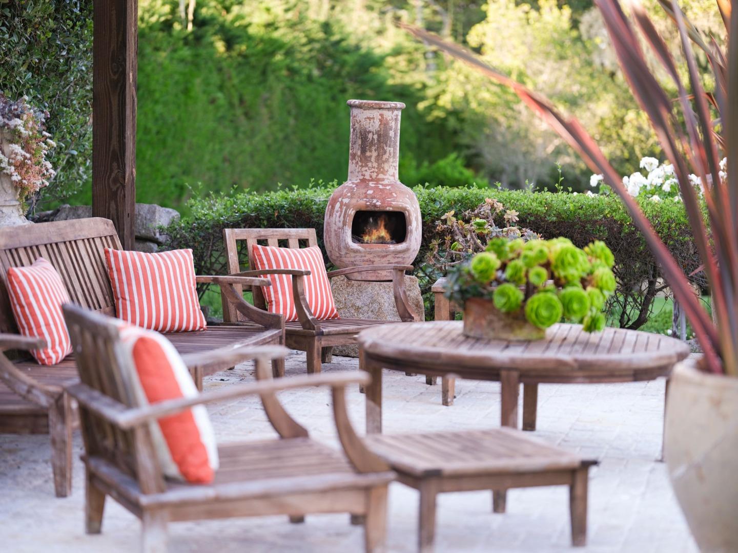 1340 Jacks Road Monterey, CA 93940 - Photo 29 of 37 a view of balcony with wooden furniture and outdoor seating