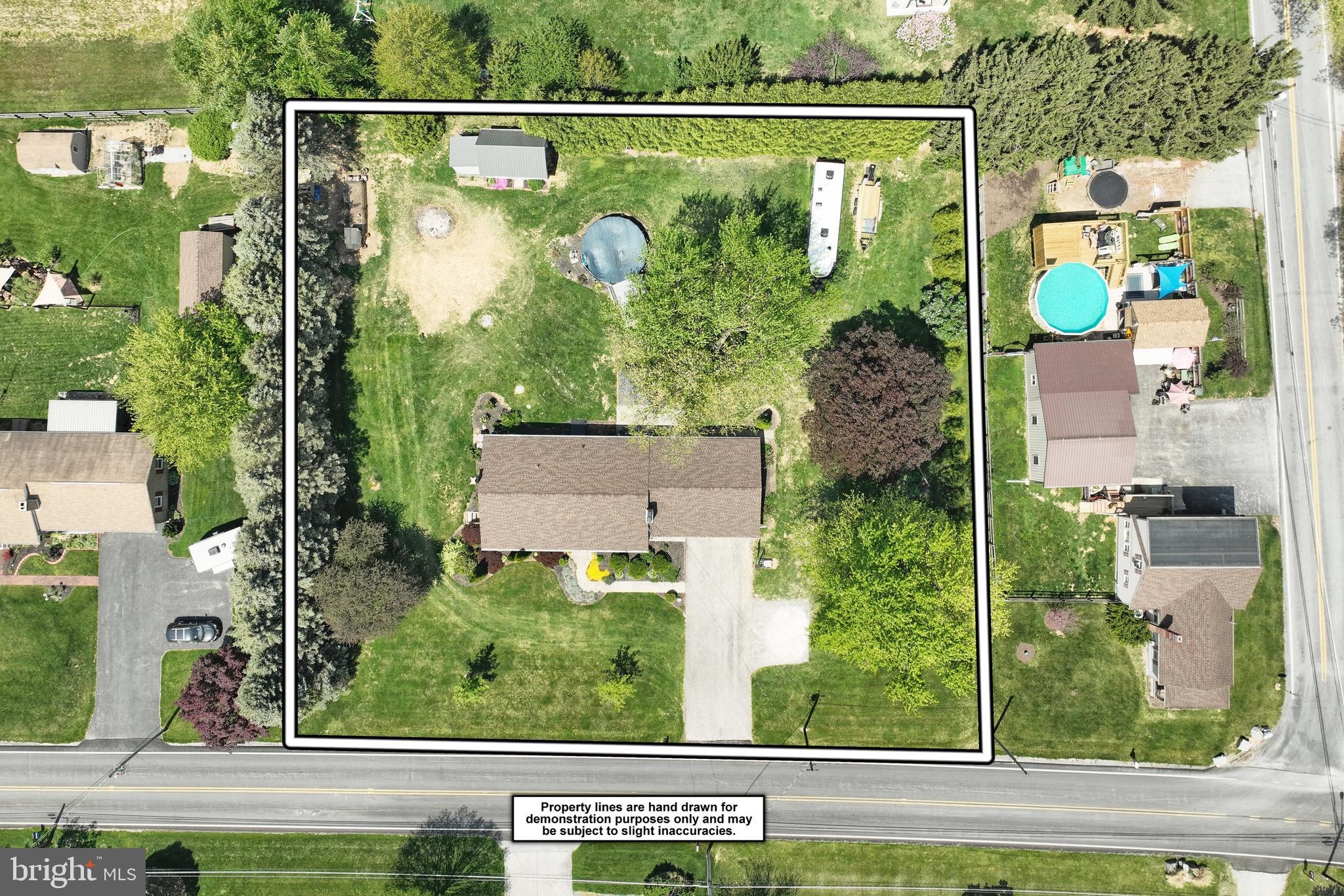 492 Bollinger Road Littlestown, PA 17340 - Photo 45 of 47 an aerial view of a house a garden and plants