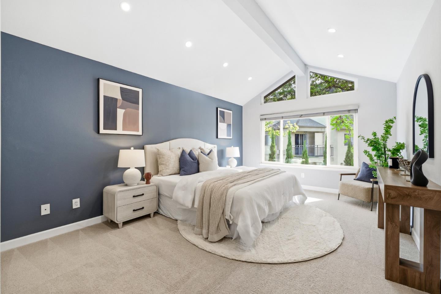 2896 Barrington Terrace Fremont, CA 94536 - Photo 33 of 64 a spacious bedroom with two beds and a table