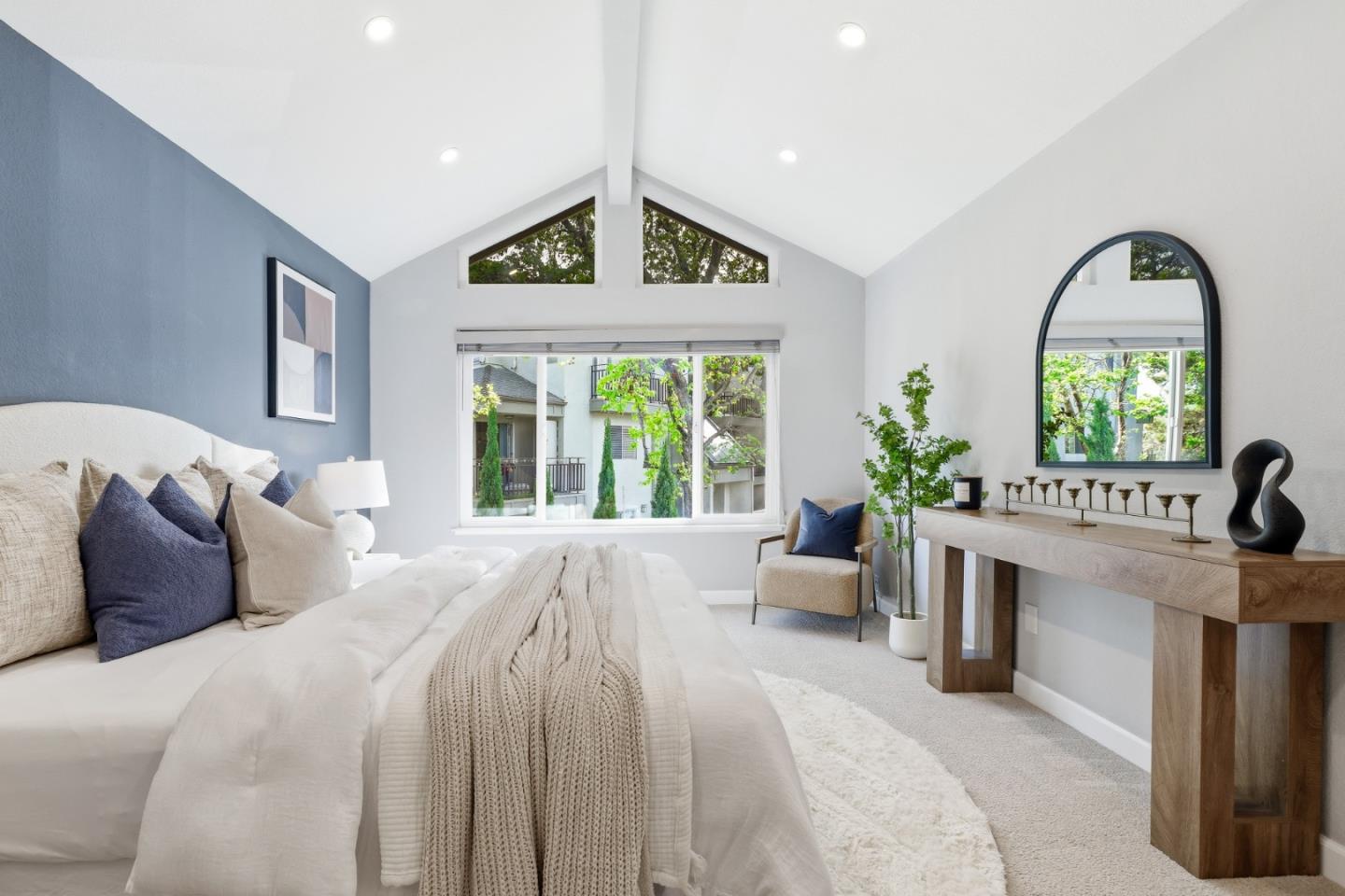2896 Barrington Terrace Fremont, CA 94536 - Photo 38 of 64 a spacious bedroom with a bed and a large window