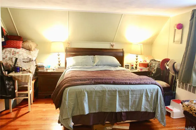 a view of pool and trees in the background