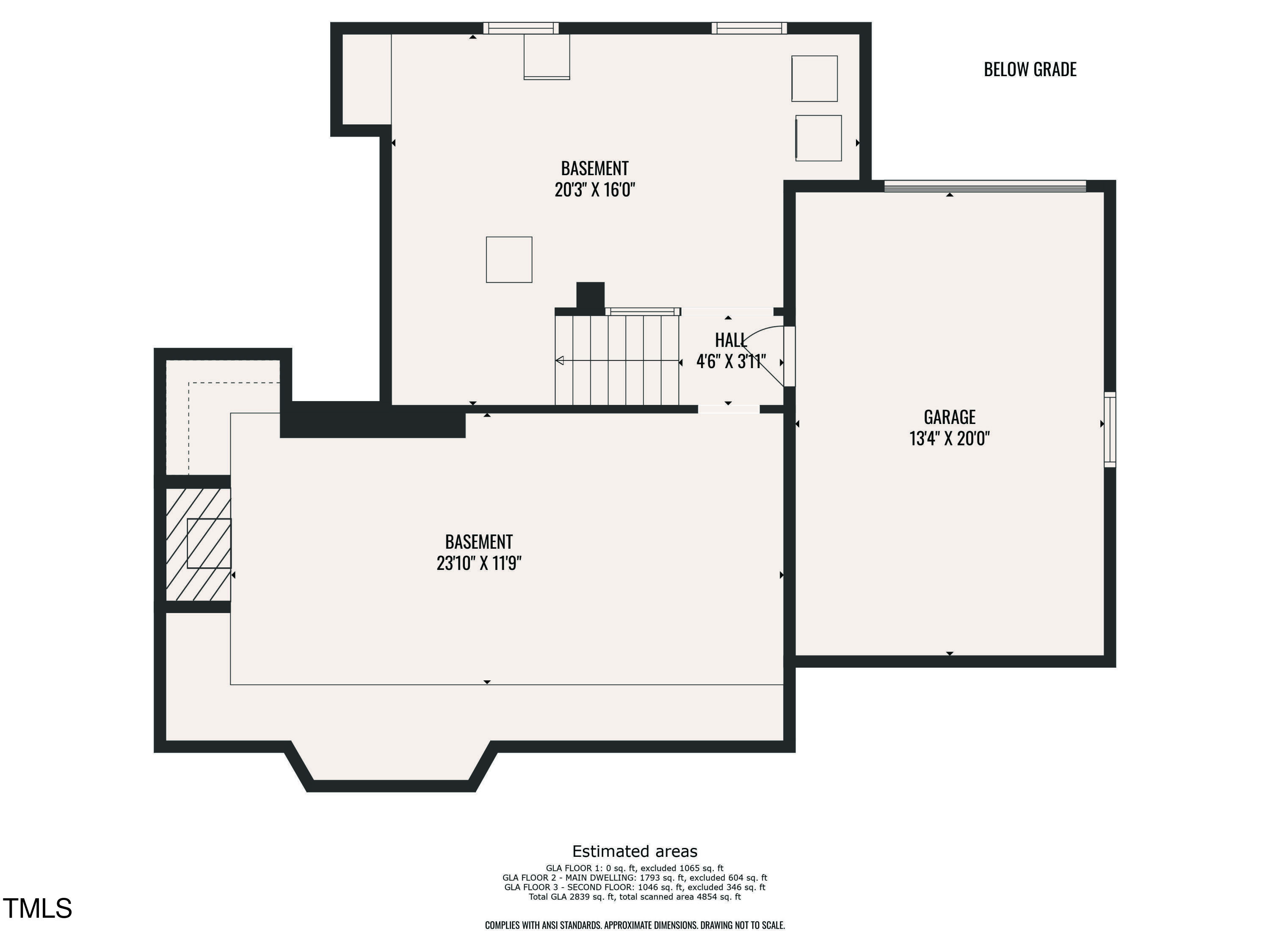 1606 Canterbury Road Raleigh, NC 27608 - Photo 75 of 75 Basement Floorplan_1606 Canterbury Rd