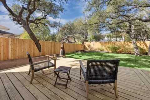 a view of outdoor space with seating