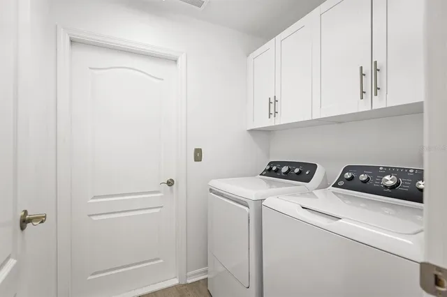 a room with storage and utility