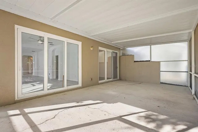 a view of a room with a empty space