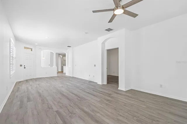 wooden floor in an empty room