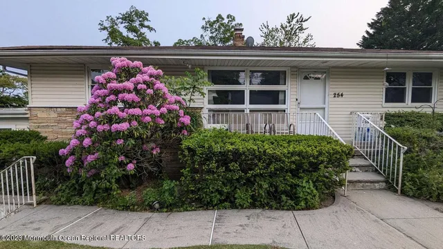 a front view of a house