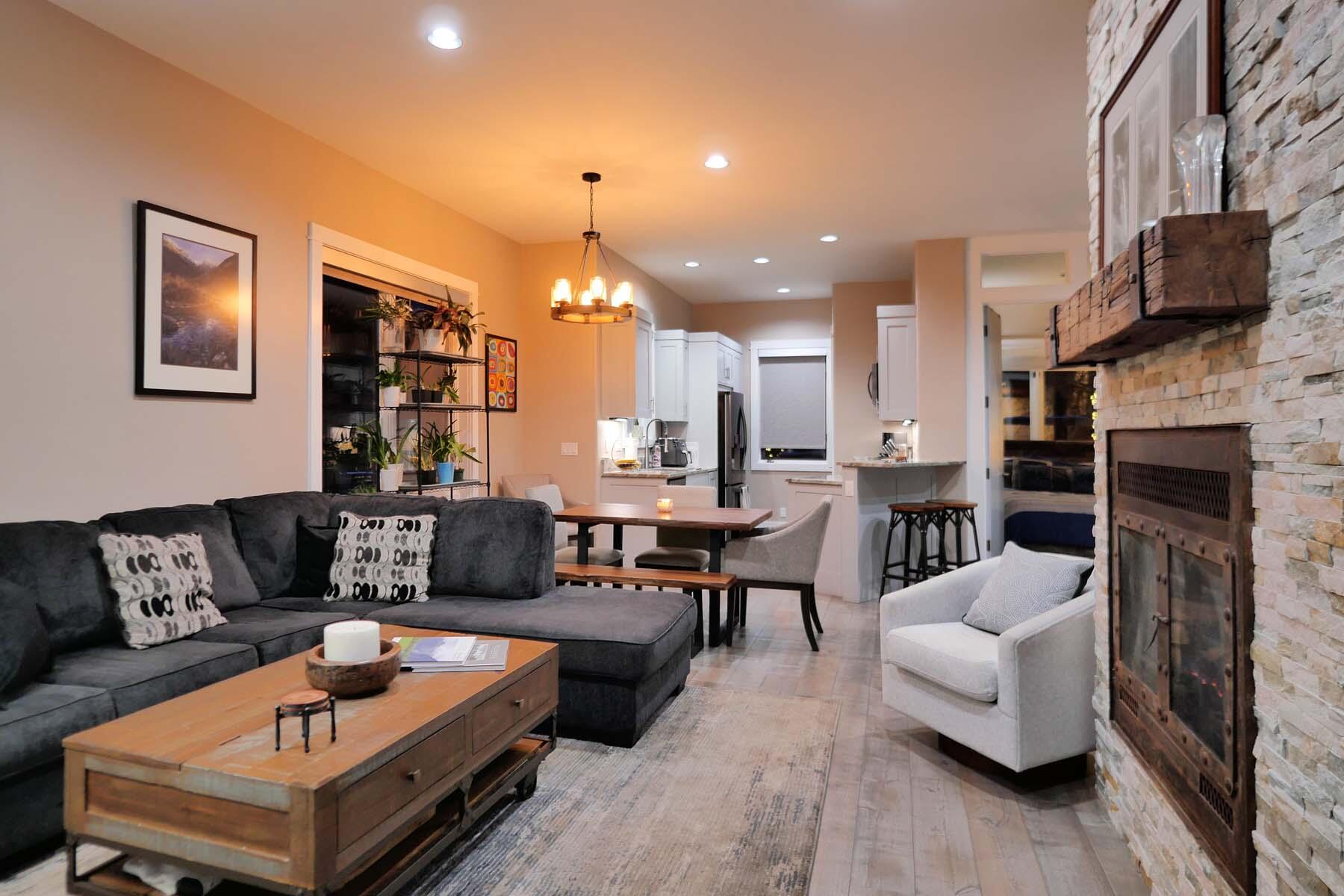 404 Adams Ranch Road, Unit 1201 Mountain Village, CO 81435 - Photo 1 of 47 Evening - LR to Kitch