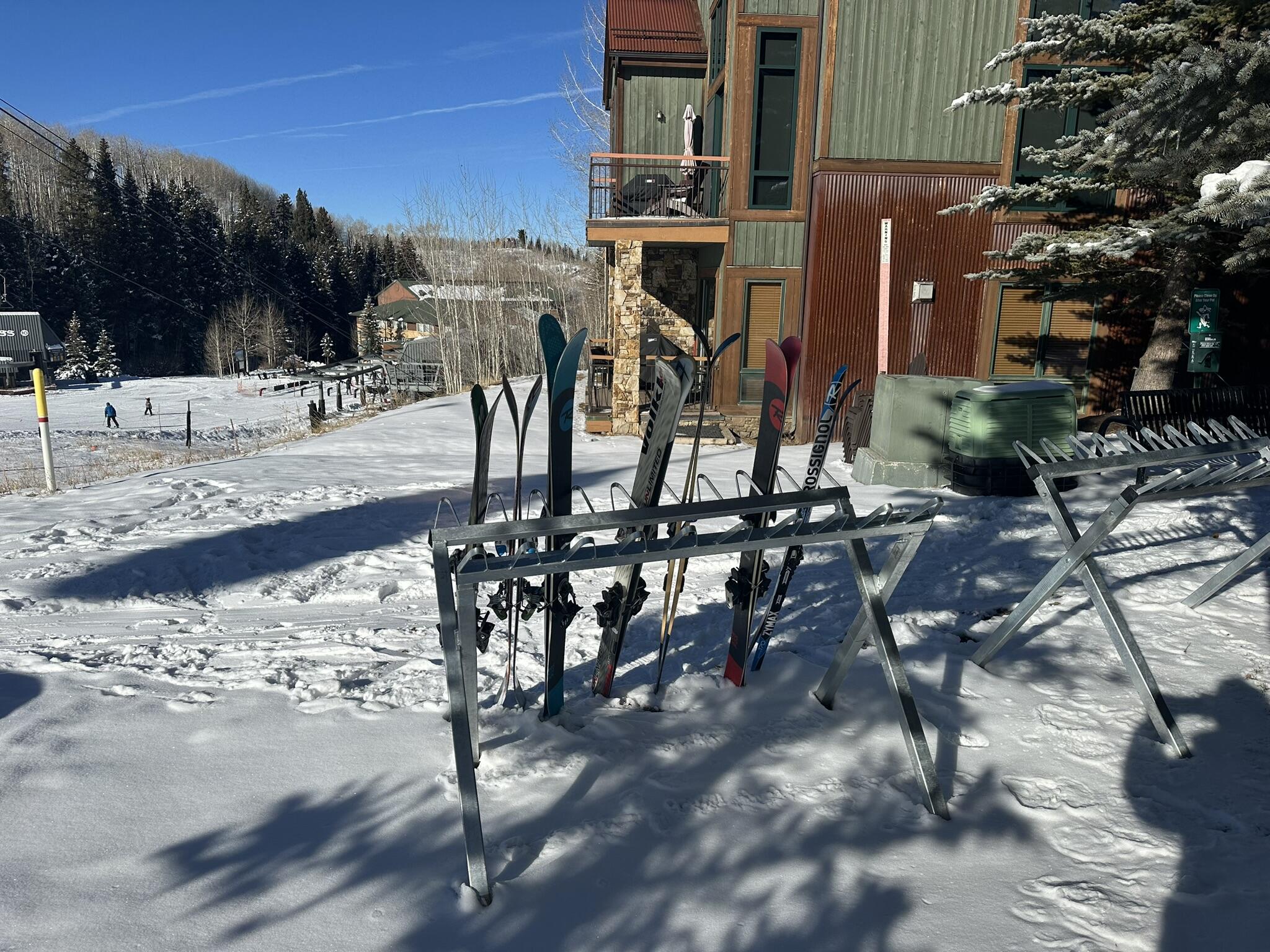 404 Adams Ranch Road, Unit 1201 Mountain Village, CO 81435 - Photo 36 of 47 a view of a yard with a tree
