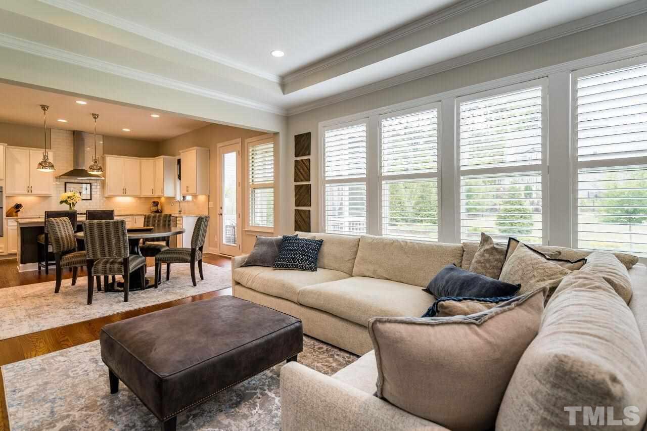 5268 Aleppo Lane Raleigh, NC 27613 - Photo 12 of 30 Spacious view of this layout with living space, kitchen and breakfast nook!