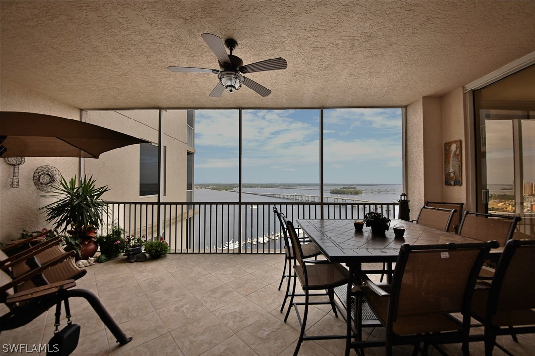 2090 West First Street, Unit 2107 Fort Myers, FL 33901 - Photo 18 of 35 a view of a dining room and furniture window and outside view