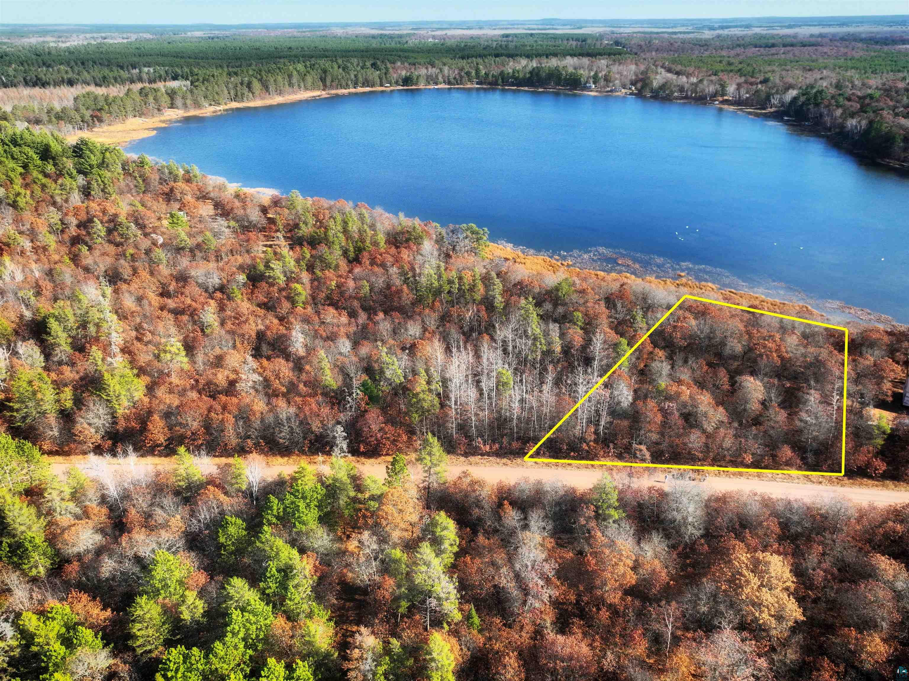 Lot 3 East Wemissem Road Gordon, WI 54838 - Photo 5 of 7 Birds eye view of property featuring a water view
