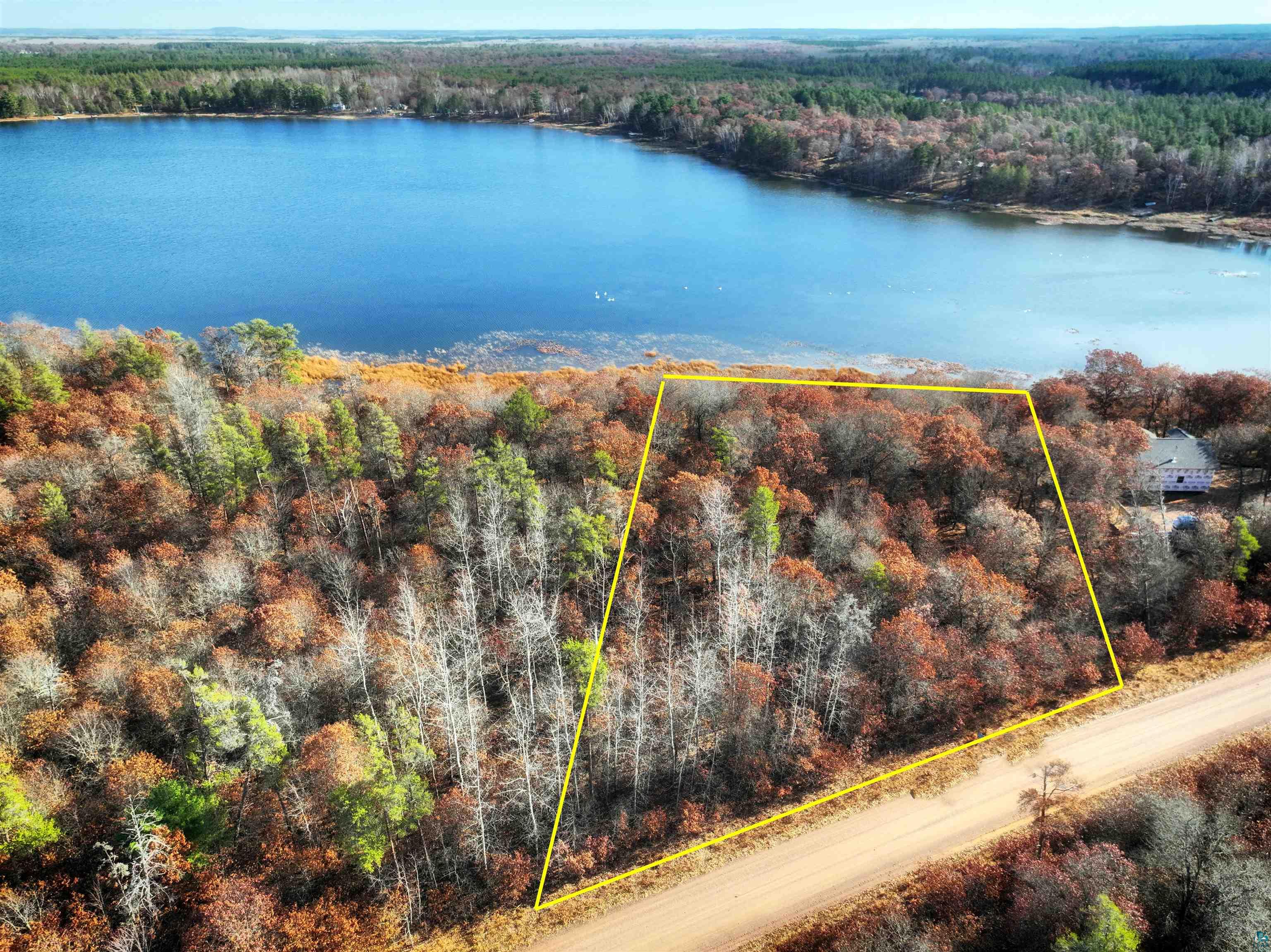Lot 3 East Wemissem Road Gordon, WI 54838 - Photo 6 of 7 Drone / aerial view featuring a water view