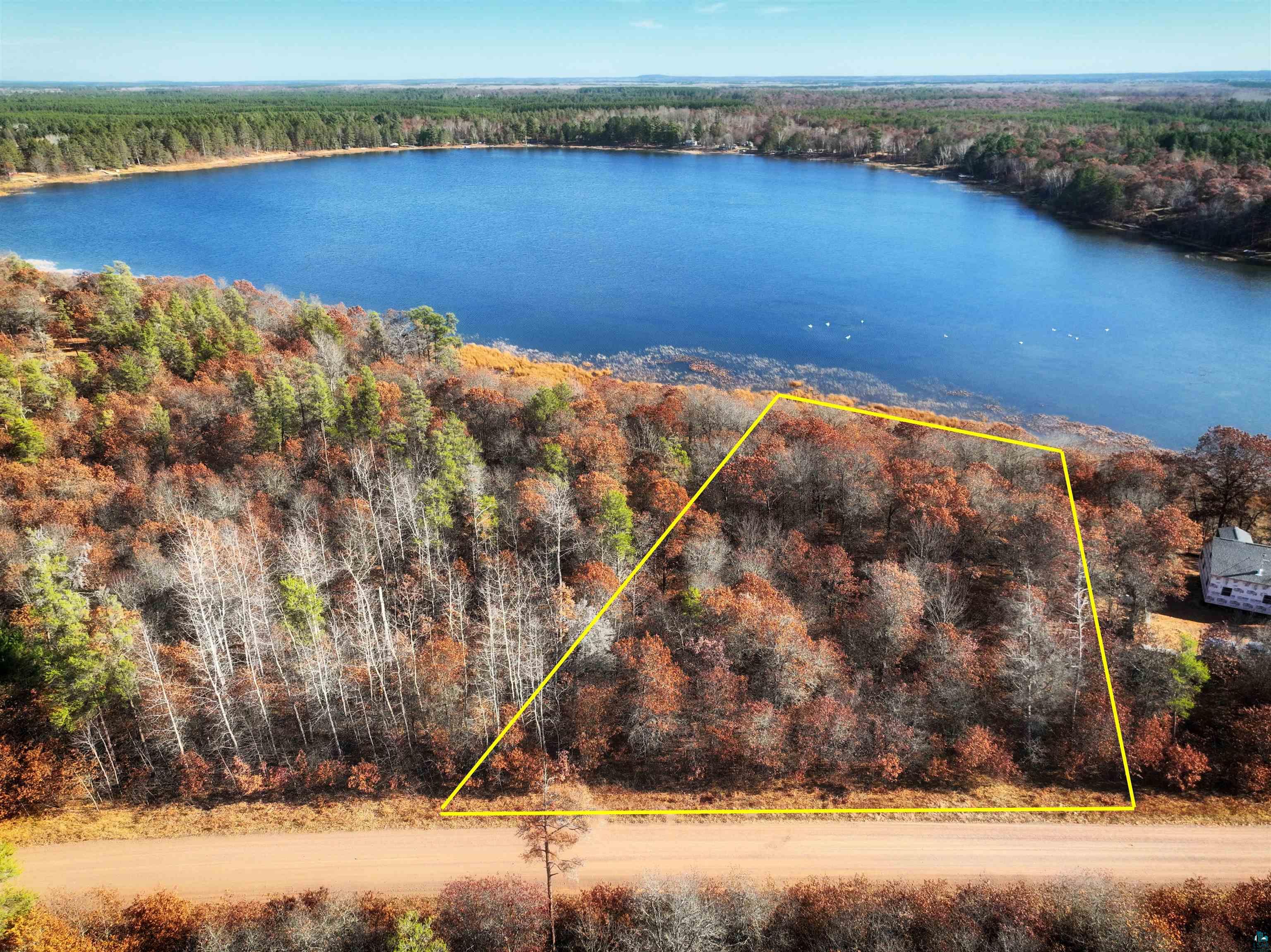 Lot 3 East Wemissem Road Gordon, WI 54838 - Photo 7 of 7 Bird's eye view featuring a water view