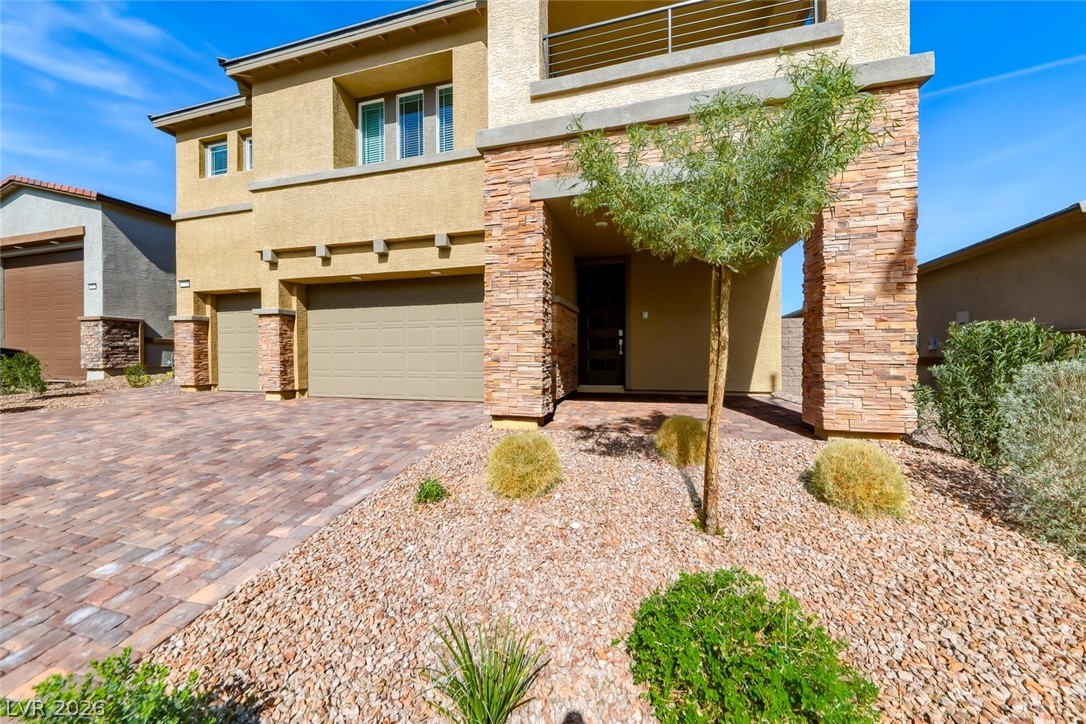 290 Rusty Ridge Lane Henderson, NV 89015 - Photo 61 of 61 2023-Built Liberty Floorplan-NEXT-GEN Suite w/3338 sq ft living space w/5 BR’s, 4 1/2 BA's, 3 car w/pool & spa & 2 Solar Systems! House features luxury vinyl floors, Simpli Safe Alarm, water softner & whole house water filtration system & Taexx® built-in pest control system.