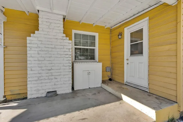 a view of front door of house