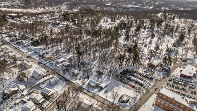 a view of building and car parked