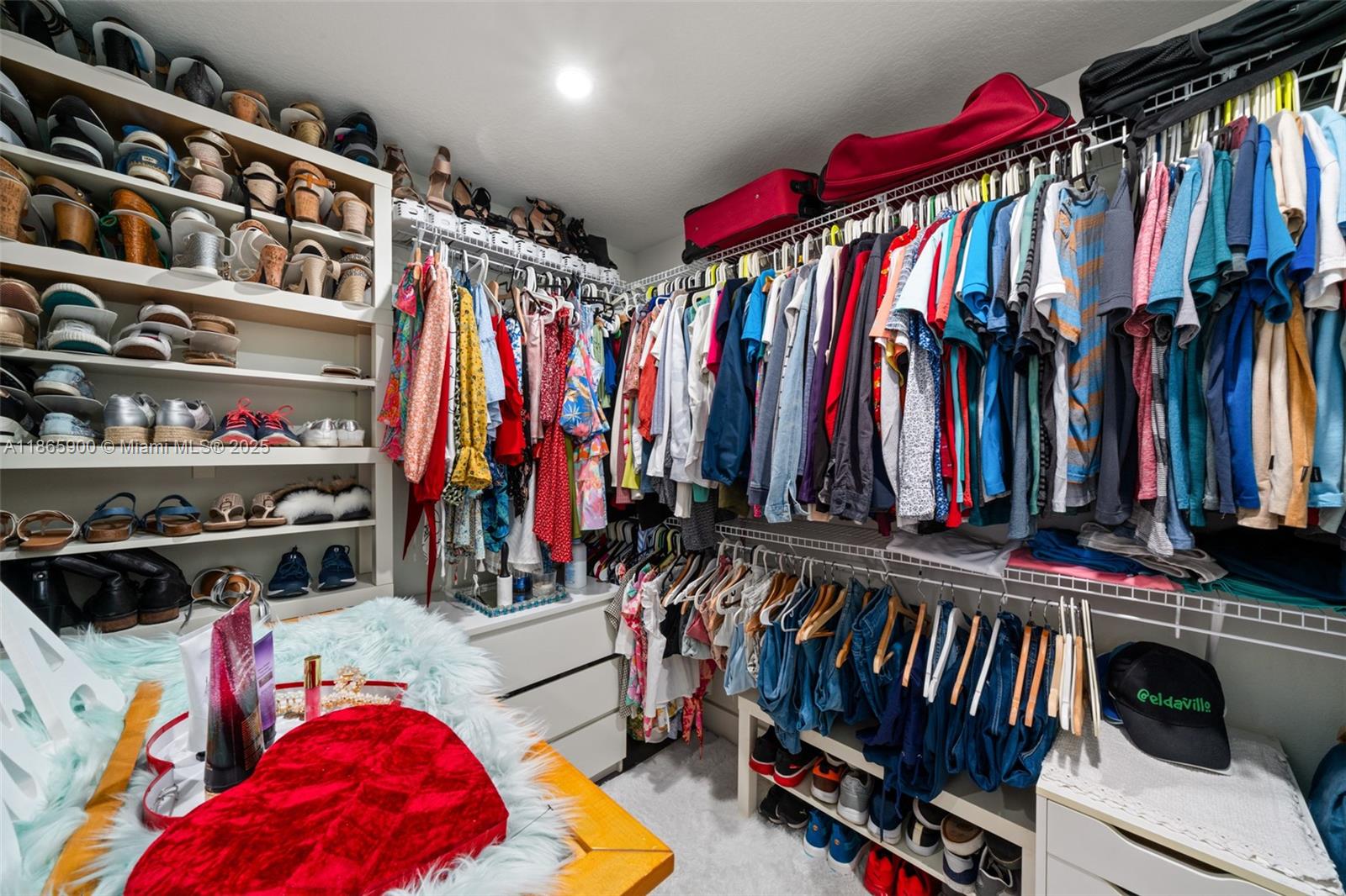 5810 Columbus Boulevard Sebring, FL 33872 - Photo 17 of 49 a view of walk in closet with clothes and shoes