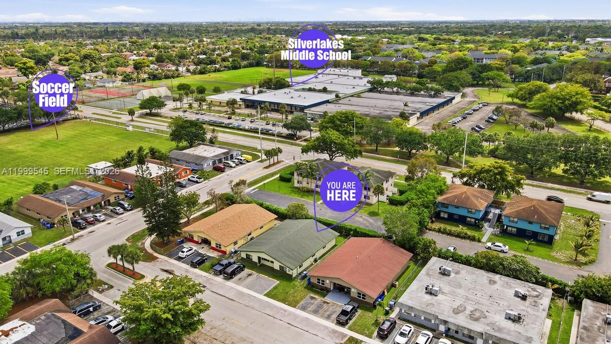 7604 Southwest 10th Court, Unit 2 Pompano Beach, FL 33068 - Photo 16 of 19 an aerial view of a houses with outdoor space