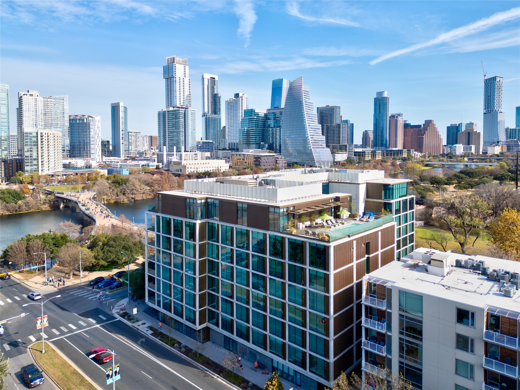 1211 West Riverside Drive, Unit 6B Austin, TX 78704 - Photo 39 of 40 a view of city with tall buildings