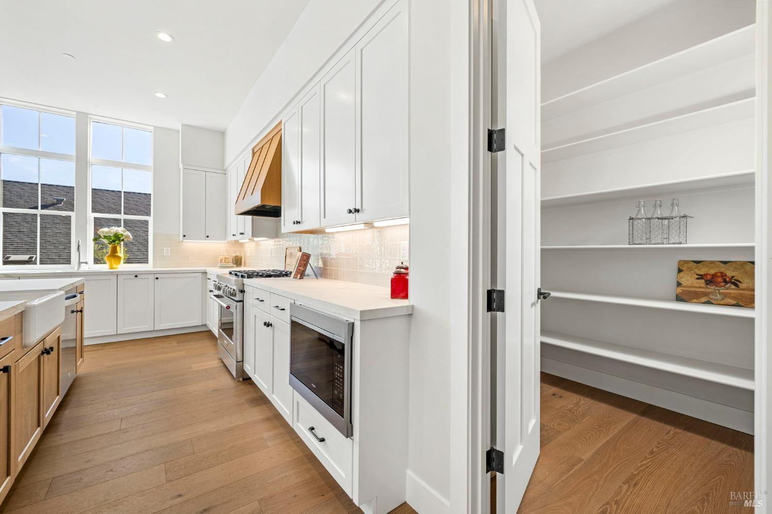 3712 Crown Hill Drive Santa Rosa, CA 95404 - Photo 23 of 71 There is an oversized Walkin pantry for plenty of storage. Under counter microwave and the this kitchen offers soft closing drawers and cabinets.