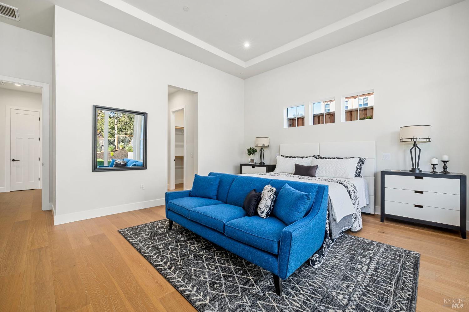 3712 Crown Hill Drive Santa Rosa, CA 95404 - Photo 48 of 71 Back out in the primary suite, let's exit towards down the hall (in left in this photo), to the laundry room and powder room. The door at the back of the hallway in this photo is a linen closet.