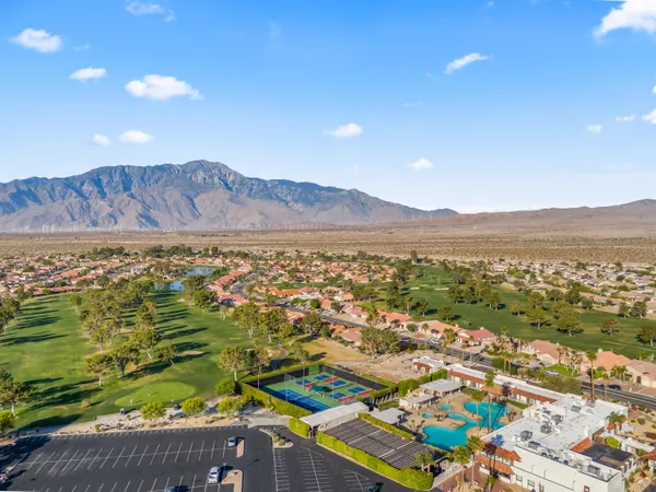 a view of city and mountain