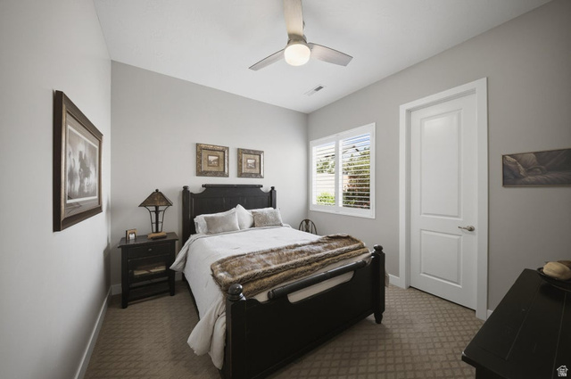 2829 East 1880th Street South St. George, UT 84790 - Photo 24 of 54 Bedroom with carpet and a ceiling fan