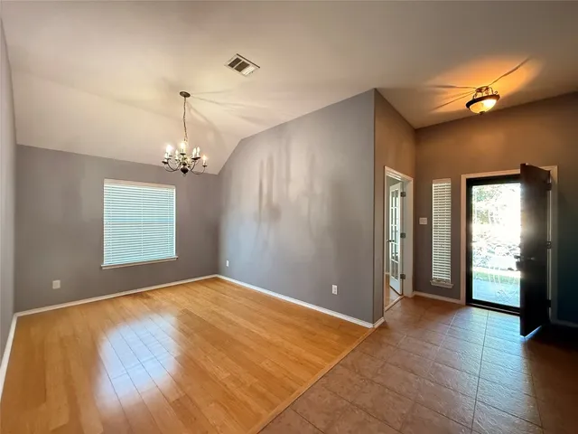 a view of livingroom with hardwood floor and window