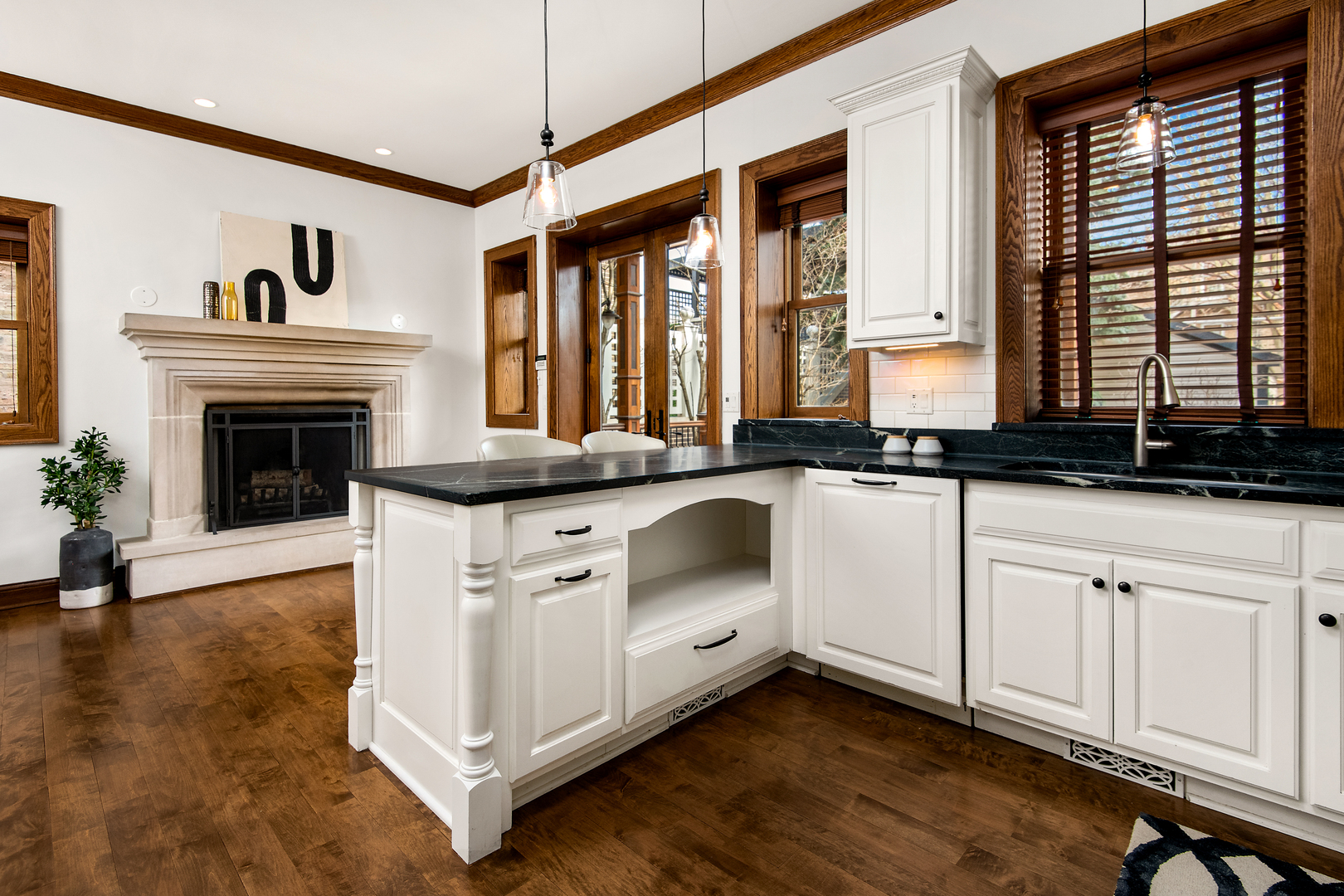 3733 North Wayne Avenue Chicago, IL 60613 - Photo 9 of 40 a white stove top oven sitting inside of a kitchen