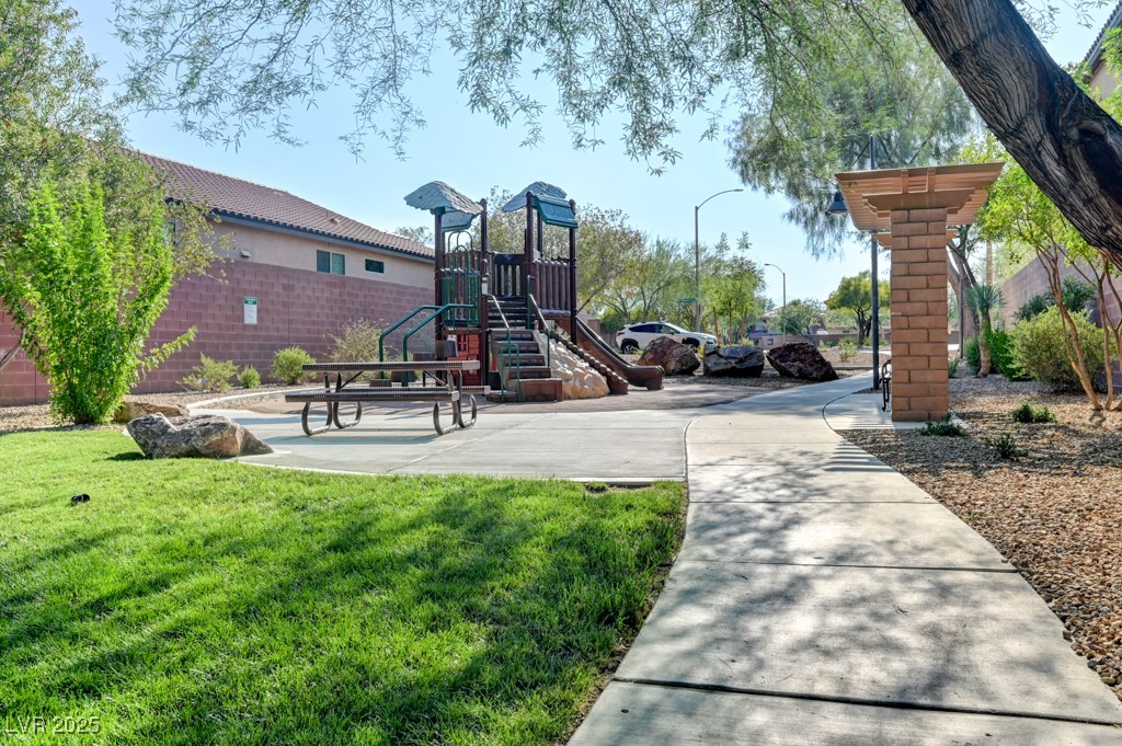 10281 Numaga Road Las Vegas, NV 89178 - Photo 40 of 41 Community jungle gym with a yard