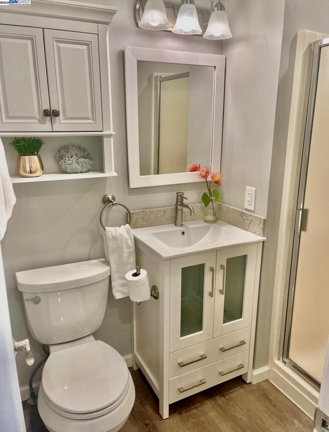 37230 2nd Street Fremont, CA 94536 - Photo 24 of 49 a bathroom with a sink a toilet and mirror