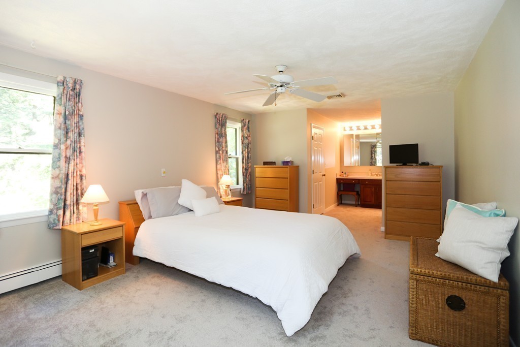 96 Stock Farm Road Sudbury, MA 01776 - Photo 18 of 30 a bedroom with a bed wooden floor and furniture