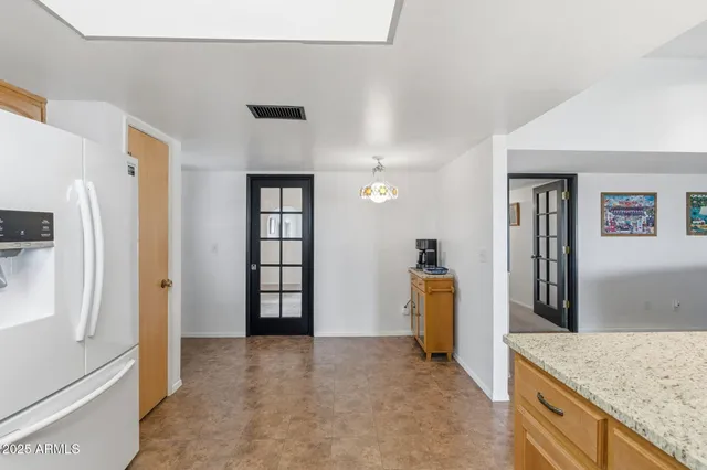 a house view with a seating space