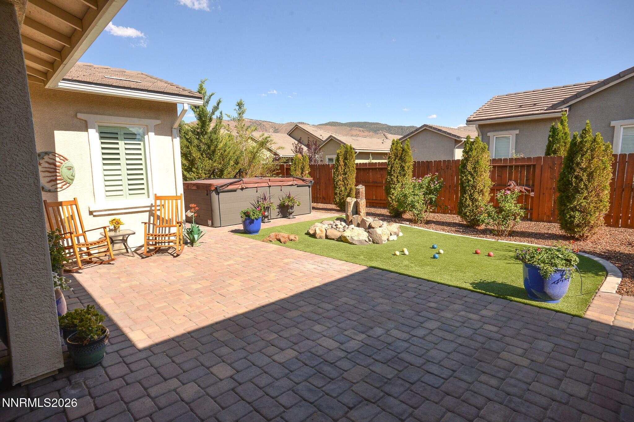 2300 Maximus Lane Reno, NV 89521 - Photo 36 of 44 Backyard Patio fountian and swim spa