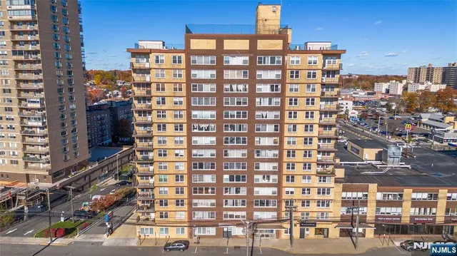 a front view of a building