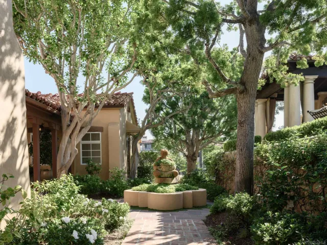 an aerial view of a houses with outdoor space