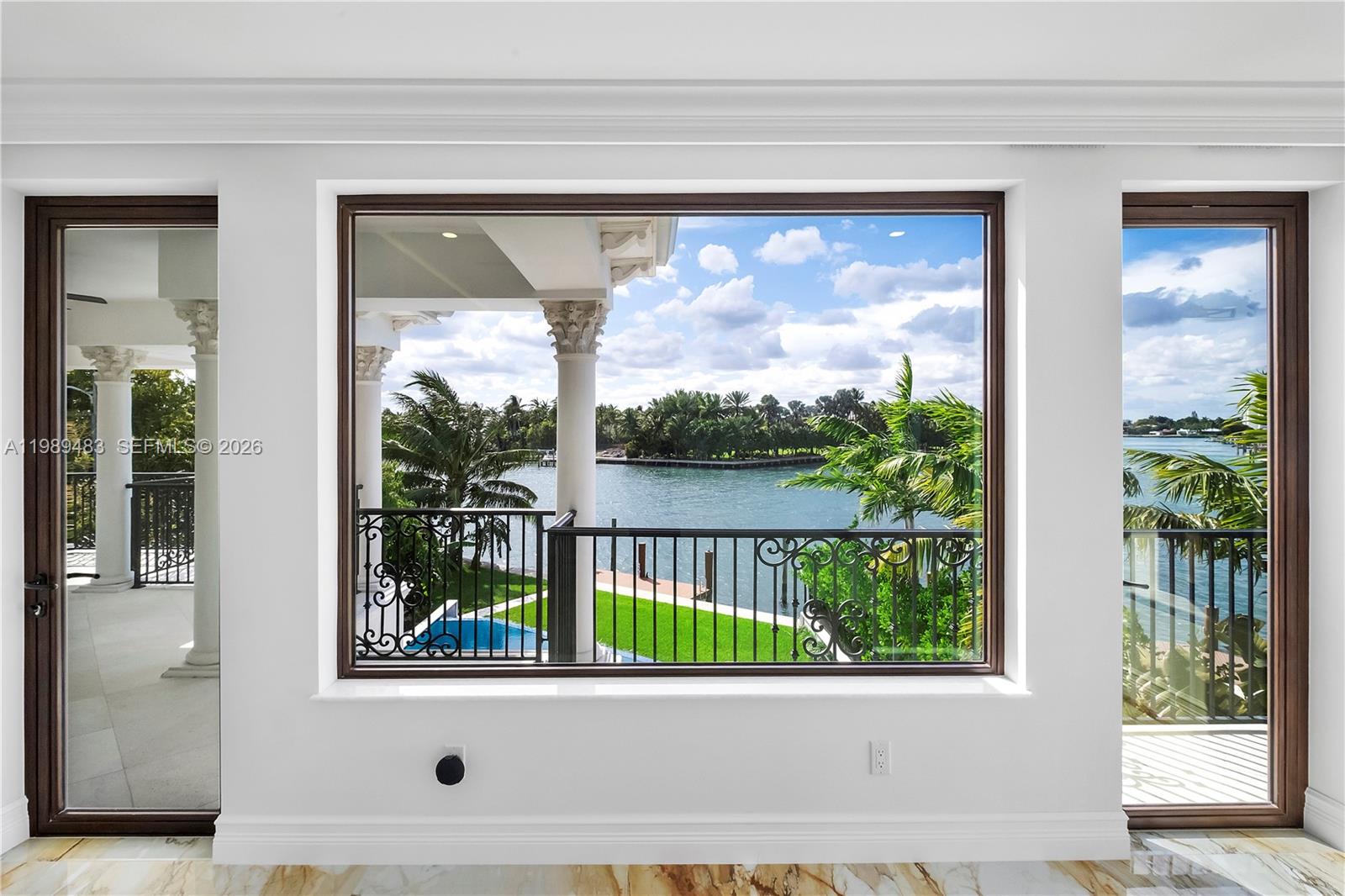 919 92nd Street Surfside, FL 33154 - Photo 46 of 74 a view of a balcony with a window