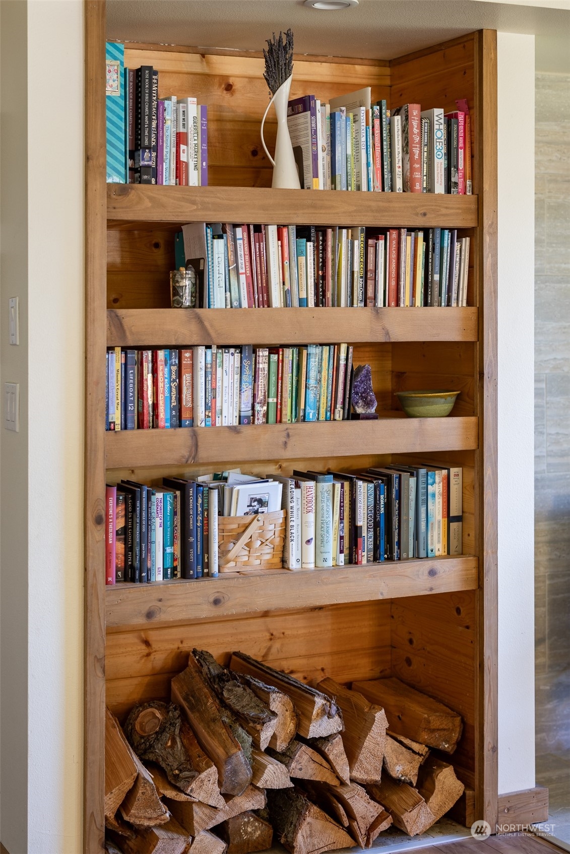 3956 Happy Valley Road Sequim, WA 98382 - Photo 10 of 40 a view of a book shelf with lots of books