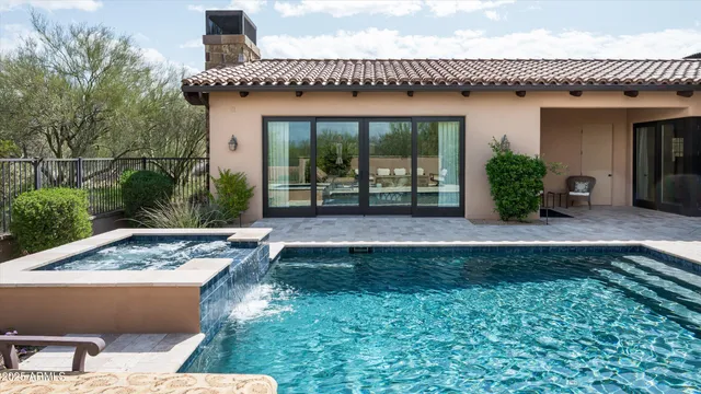 a house view with a garden space